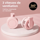Mini Ventilateur à Clip Rechargeable Pensé pour les Bouffées de Chaleur